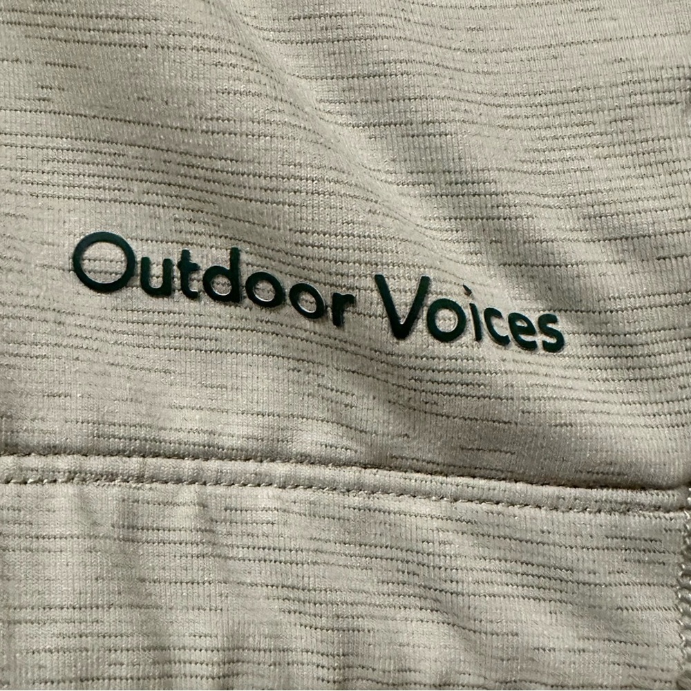Outdoor Voices Crop Top Sports Bra  Colorblock Light And Dark Green Size Large - Picture 6 of 7